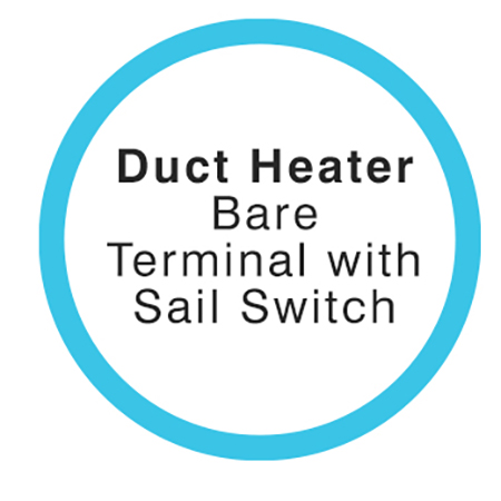Duct Heaters - Bare Terminal with Sail Switch
